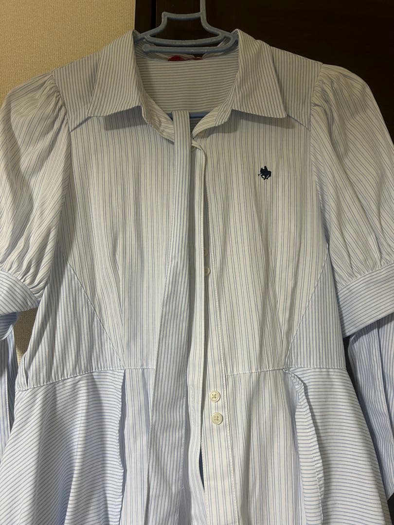 【POLO BCS コラボ】ヘムレイヤードシャツワンピース