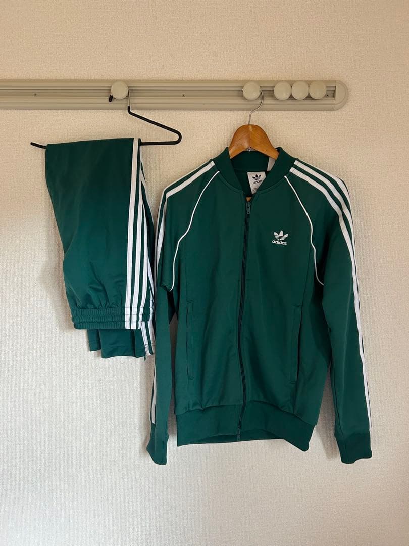 adidas ダークグリーン ジャージセット