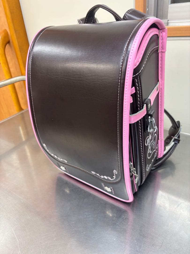 ランドセル　女の子　ブラウン　ピンクXチョコレート