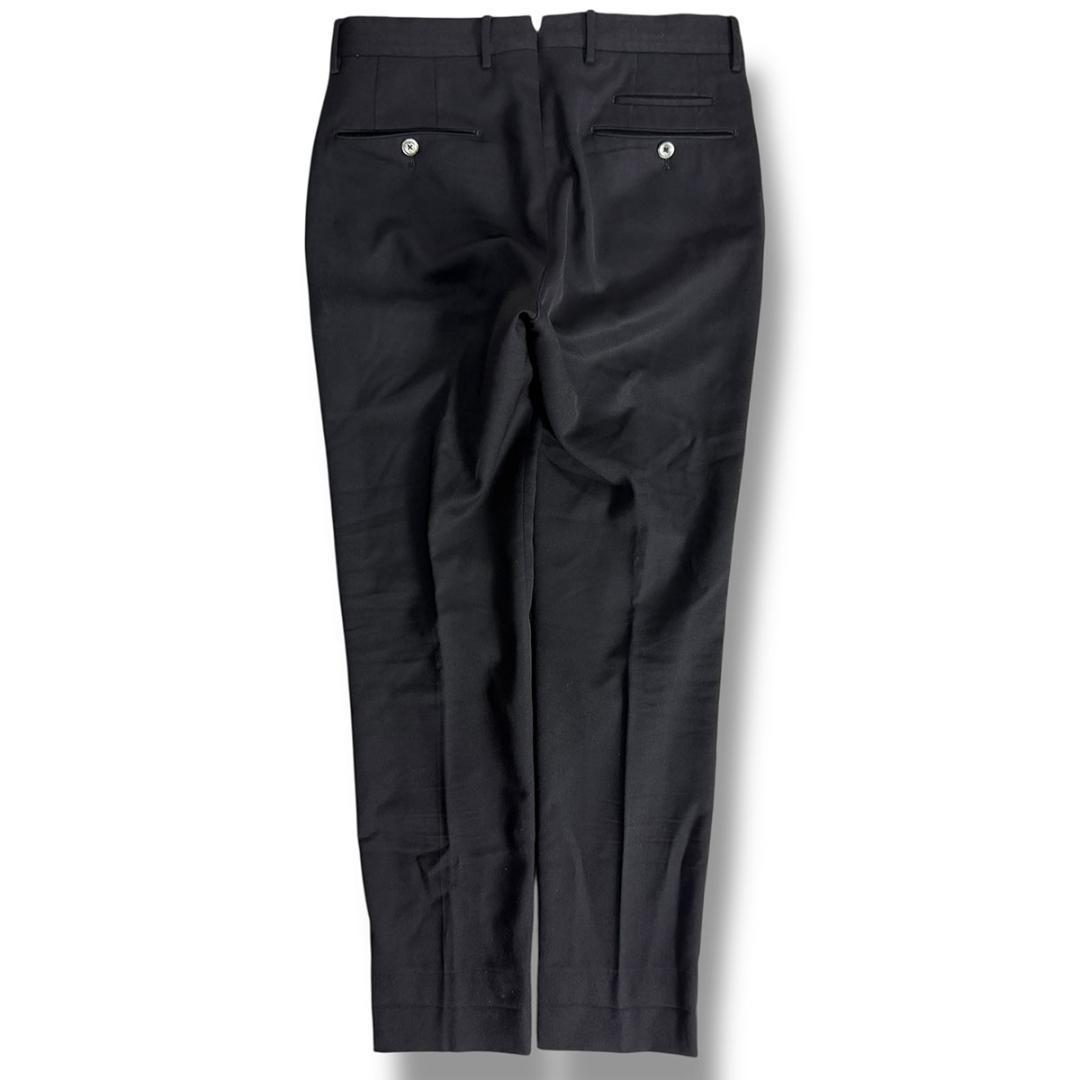 J5100 美品 PT torino トラベラーノープリーツスラックス 黒 46