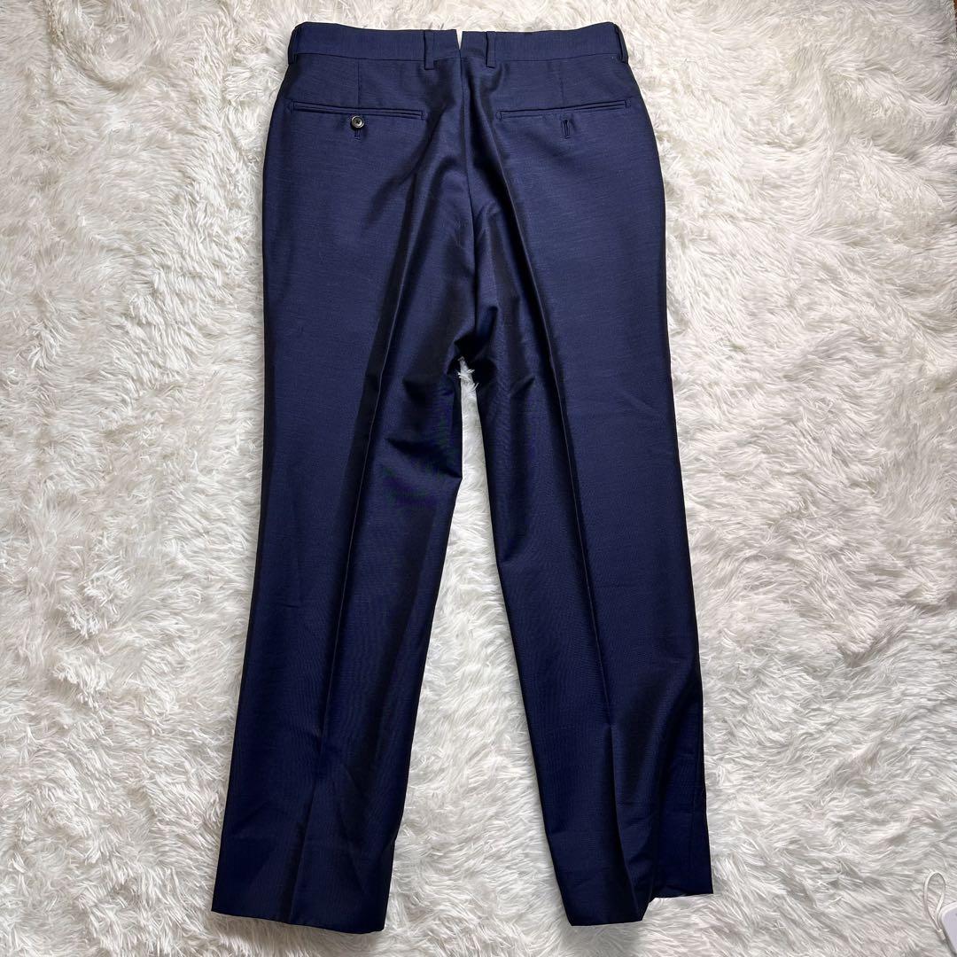 極美品　トゥモローランド　ネイビー ビジネススーツ M エルメネジルド ゼニア