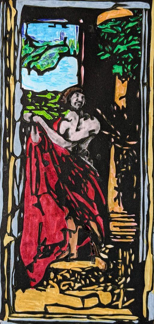 イーゼンハイム祭壇画(切り絵.インテリア)