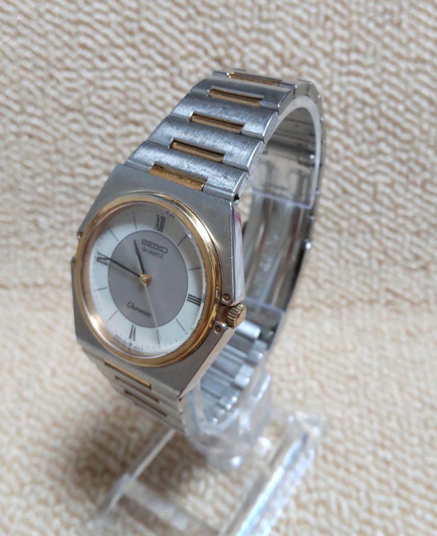 【稼働品レア】SEIKO Chronos メンズ腕時計　クォーツ　コンビカラー