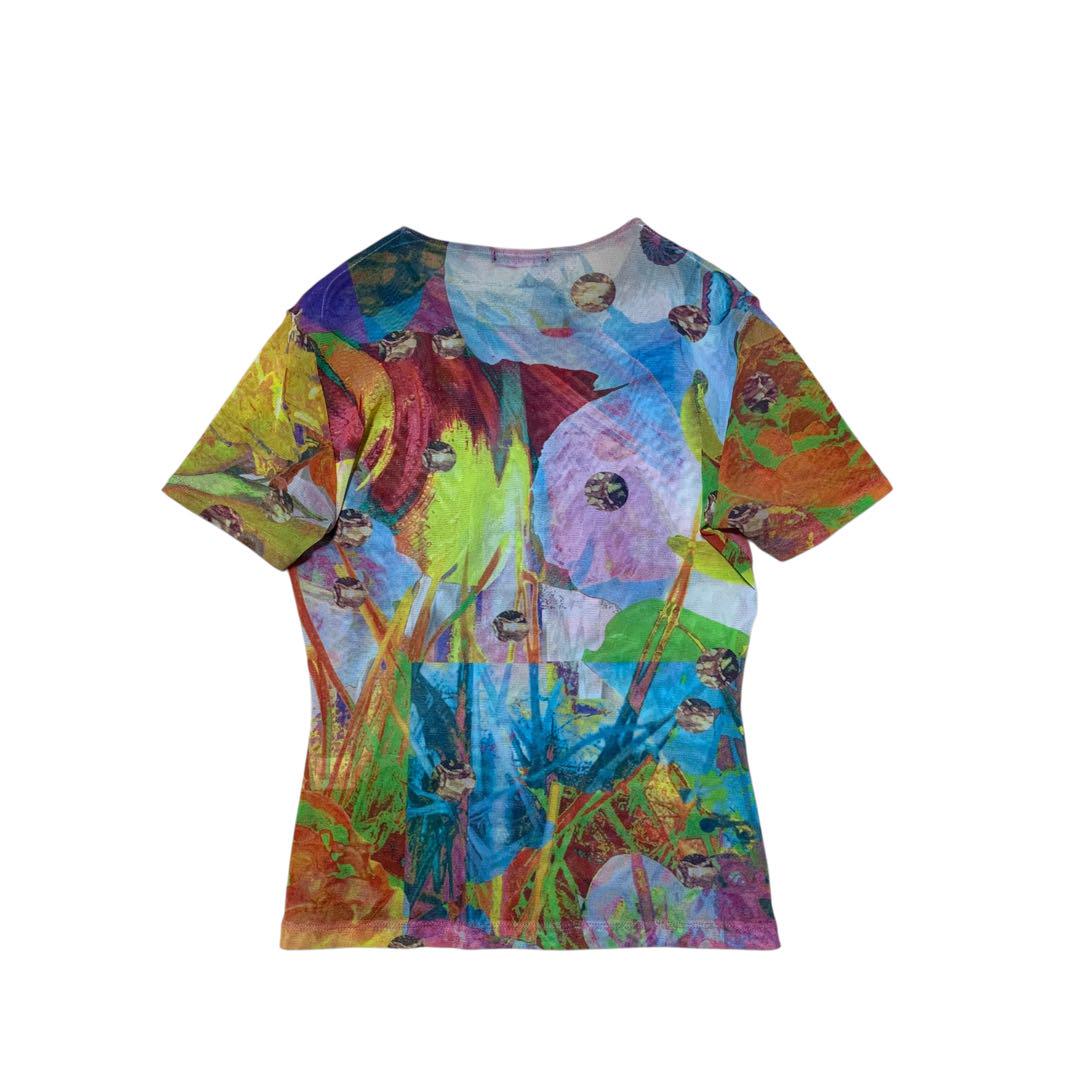 誠実 希少 【2 Tシャツ 半袖 パワーネット カットソー MIYAKE ISSEY トップス