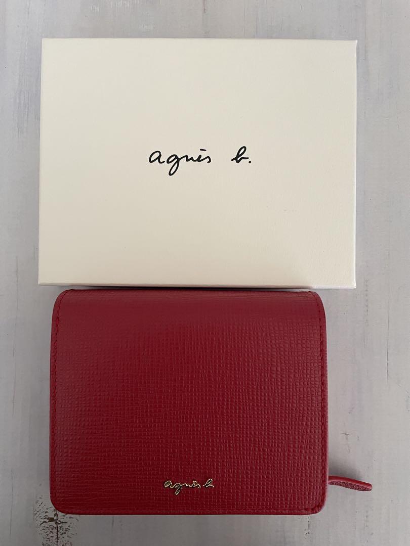 agnes b(アニエスベー) レザー2つ折り財布 - メルカリ