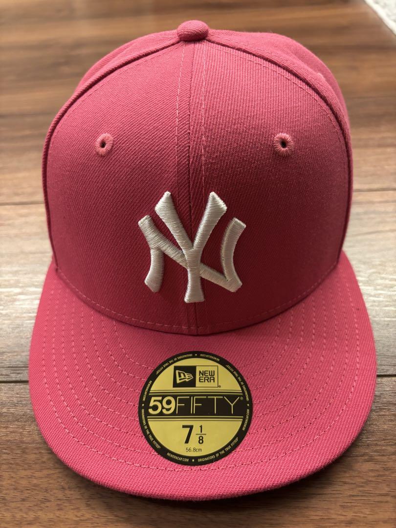 New Era 59FIFTY ピンクキャップ 7 1/8