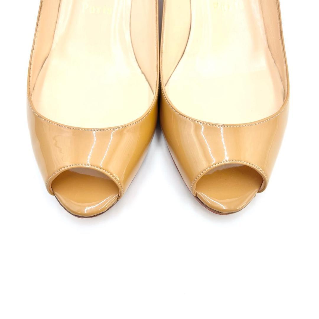 極美品 Christian Louboutin オープントゥパンプス 37.5