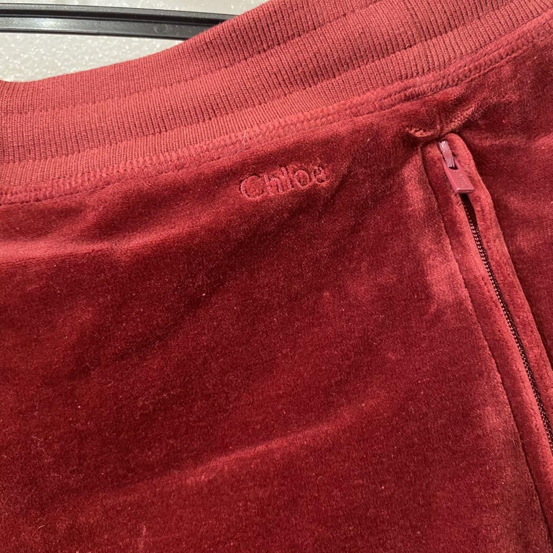 セール 海外 新品未使用】Chloe ベルベットパンツ パンツ