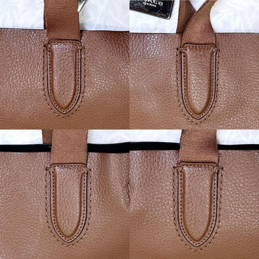 【美品】コーチ　ダービー　トートバッグ　ロゴ　チャーム　レザー　ピンク　A4可能 極美品】COACH コーチ トートバッグ ショルダーバッグ 2way