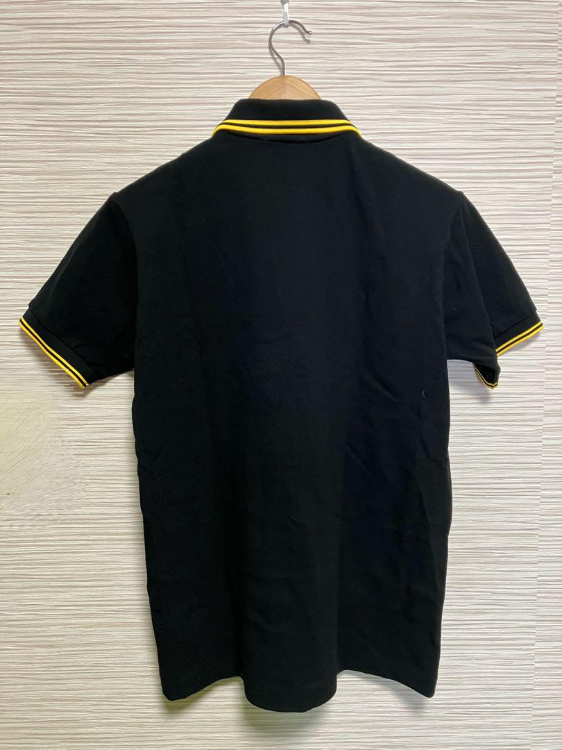 FRED PERRY　フレッドペリー　ポロシャツ　黒×黄　サイズM　日本製
