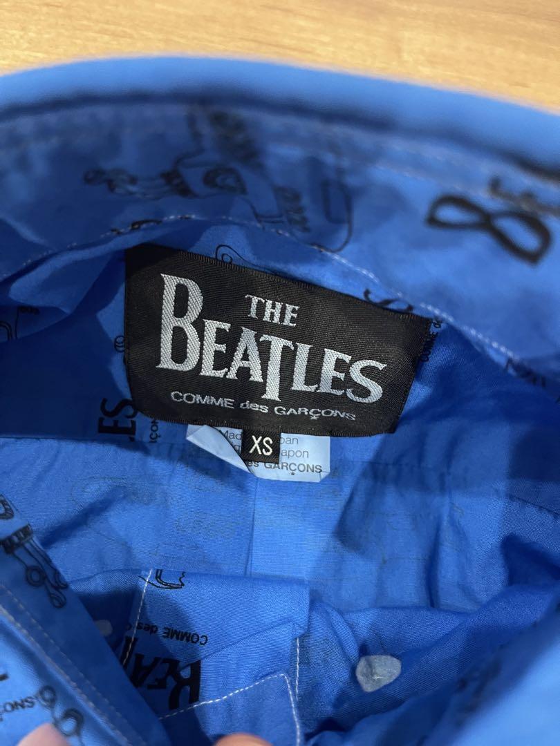 コムデギャルソン　Beatles 長袖シャツ　新品　XS 後染め　青