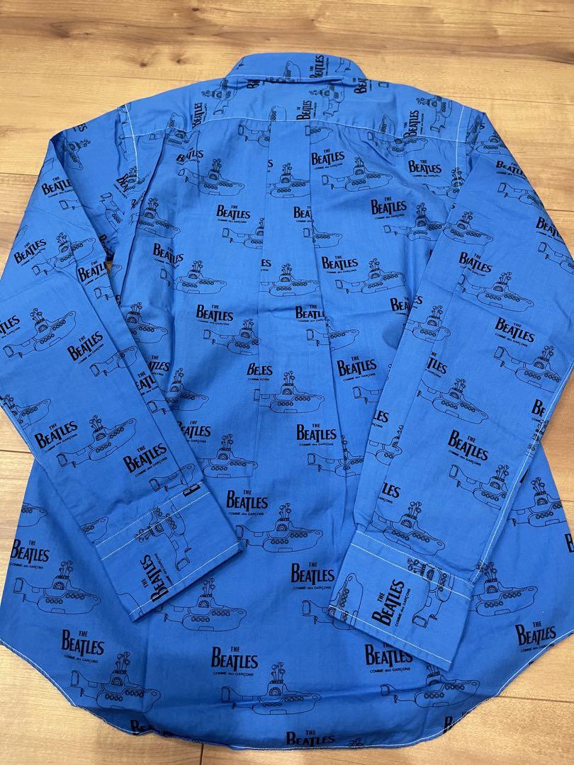 コムデギャルソン　Beatles 長袖シャツ　新品　XS 後染め　青