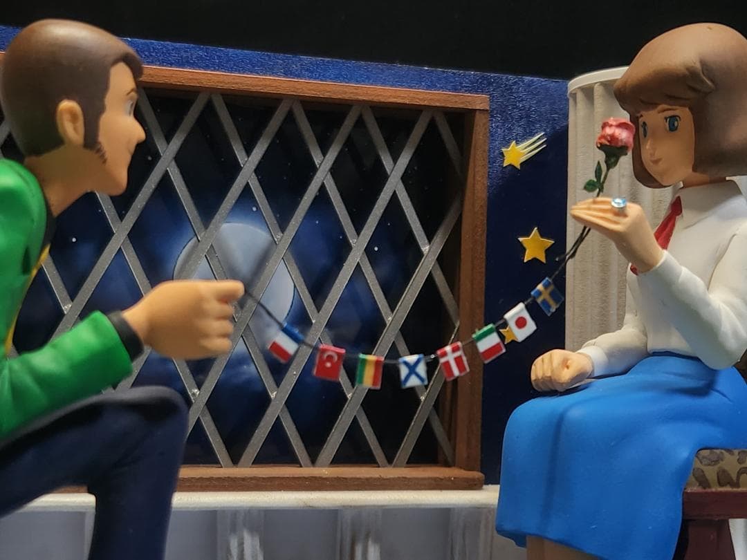 グンゼ産業 ルパン三世カリオストロの城 ★ドロボウさん★ ジオラマ完成品