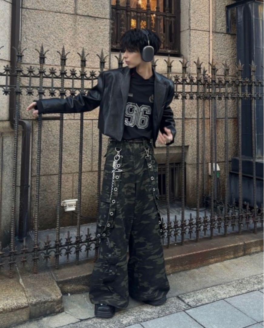 【即日発送】BlankProduct.Camouflage Wide Cargo WIDE LEG CARGO - CAMO – R13