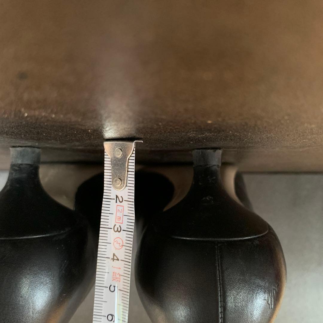 Ferragamo ブラック オープントゥパンプス 6.5 D23.5cm・Ferragamo KIN-KAAI_COM