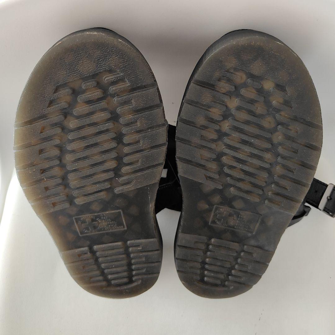 ドクターマーチン Dr.Martens 厚底 ストラップサンダル　黒　ブラック