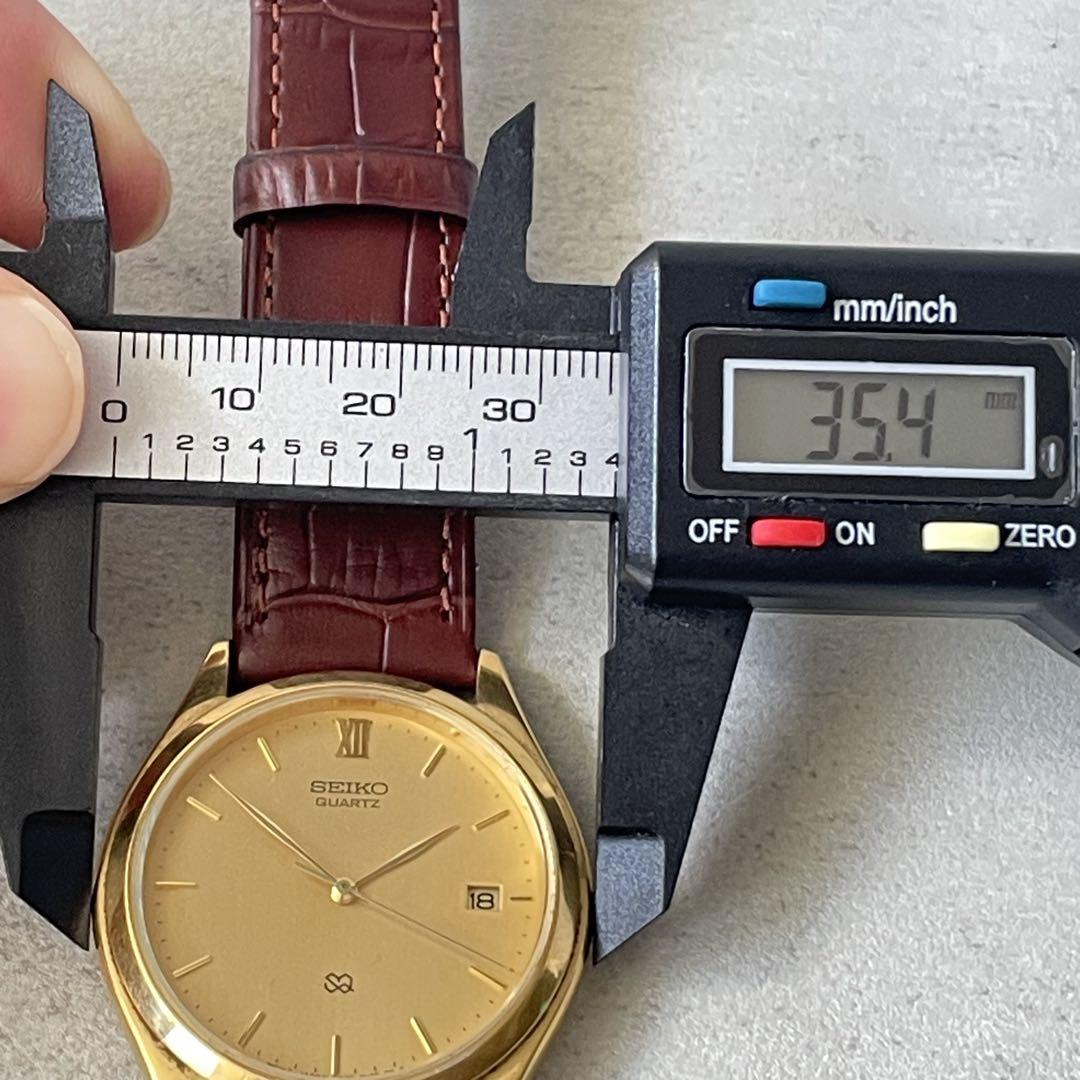 稼動品 SEIKO セイコー 逆輸入モデル デイト ゴールドケース