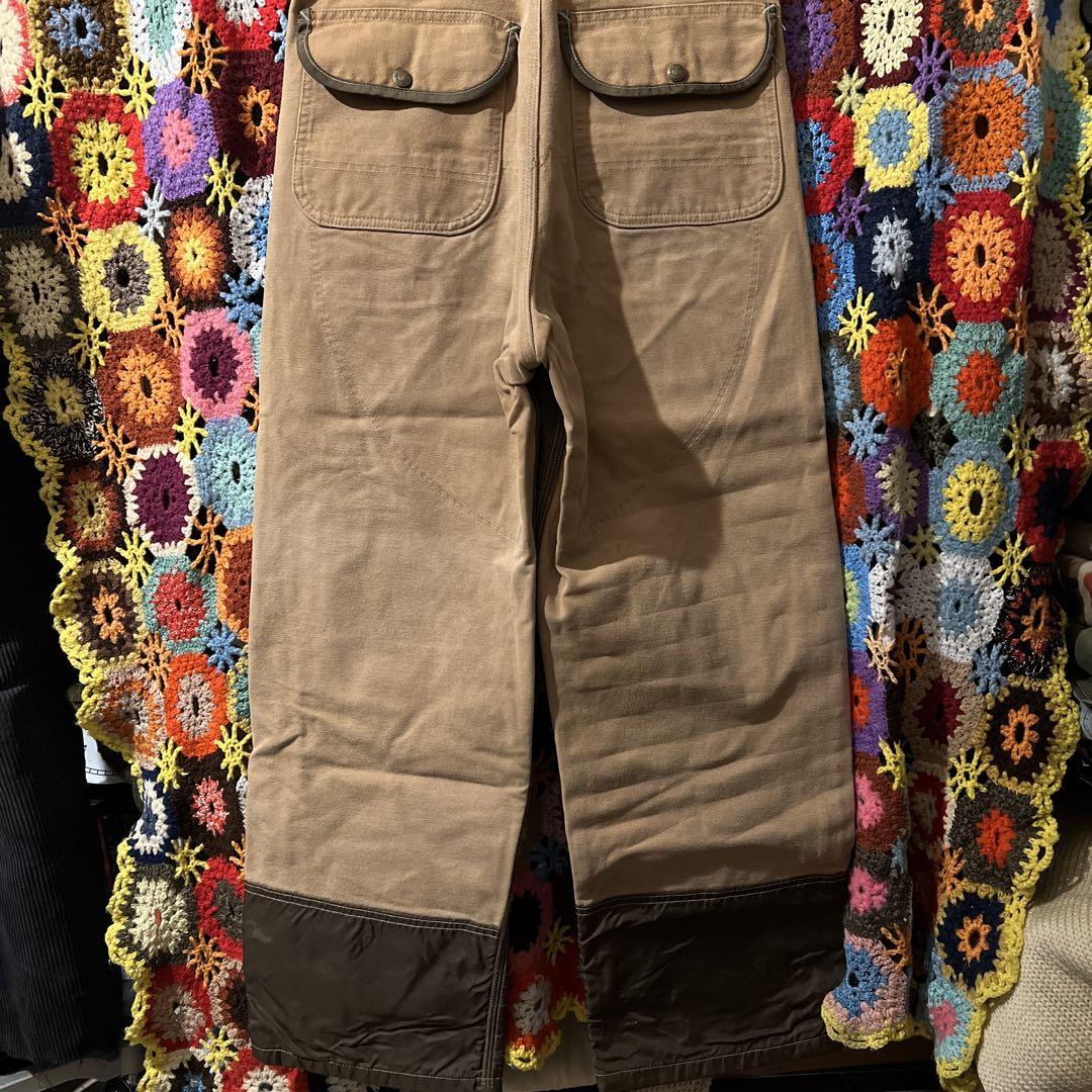 80s Carhartt ダブルニー オーバーオール ダック地 古着