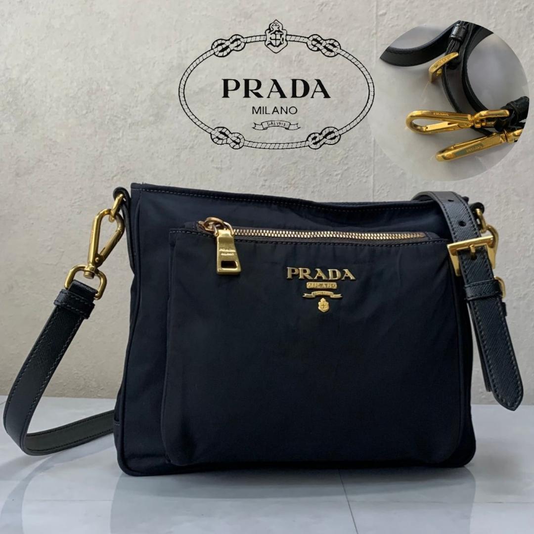 PRADA ショルダーバック プラダ 2way クラッチバック BT0693 黒