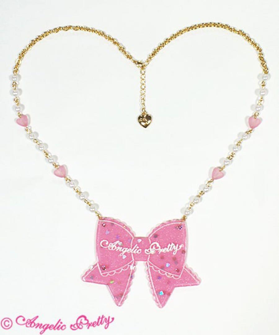 ときめきリボンネックレス Angelic Pretty Angelic Pretty - Angelic Pretty⑅ドットときめきリボン