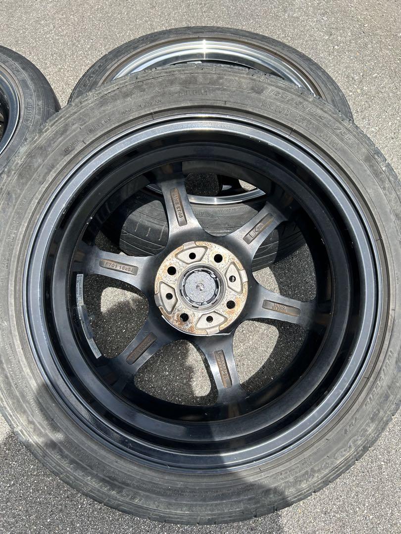 S-HOLD FUTEX-5 5j +45 PCD100 4H 4本セット