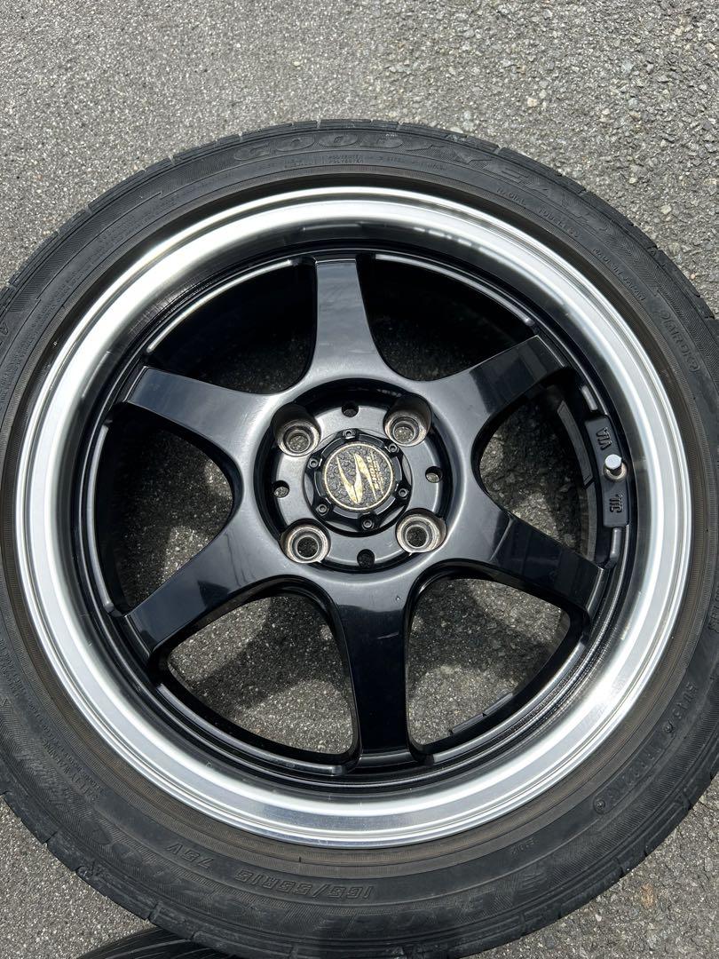 S-HOLD FUTEX-5 5j +45 PCD100 4H 4本セット