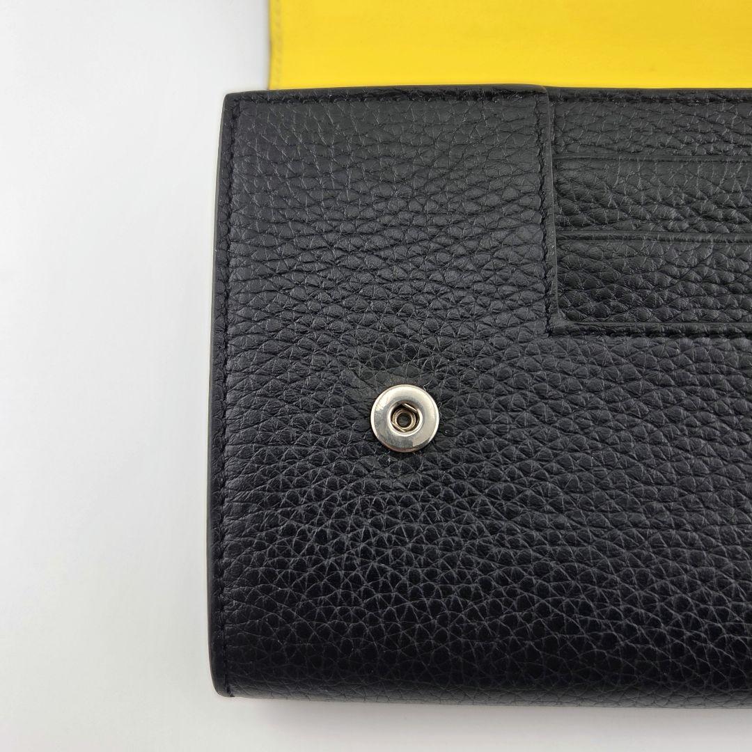 【美品】CELINE セリーヌ ラージフラップ バイカラー ロングウォレット