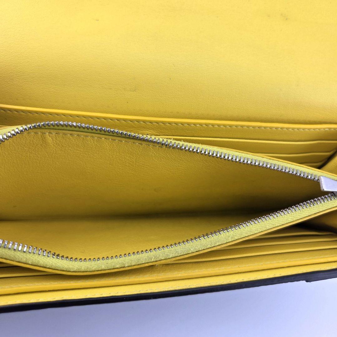 【美品】CELINE セリーヌ ラージフラップ バイカラー ロングウォレット