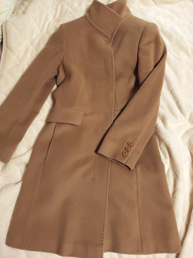 MAX MARA バージンウール ミドルコート キャメル ベージュ