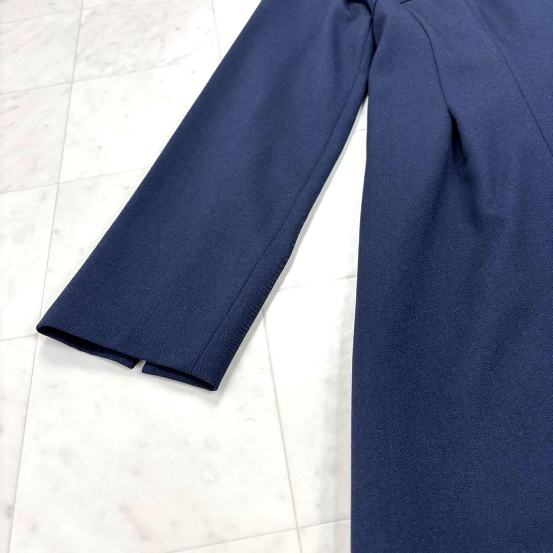 UNTITLED★美品★ スリットネック フレアワンピース<洗える> XL UNTITLED★美品★ スリットネック フレアワンピース<洗える> XL