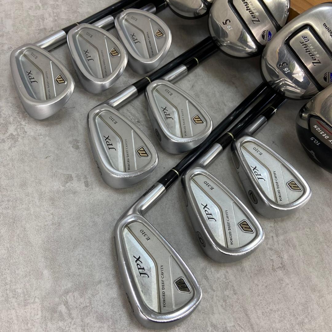 ミズノ　ブリヂストン　メンズゴルフ14本セット　カーボン　右利き用　入門用 ミズノ メンズゴルフ14本セット カーボン R 右利き用 キャディ