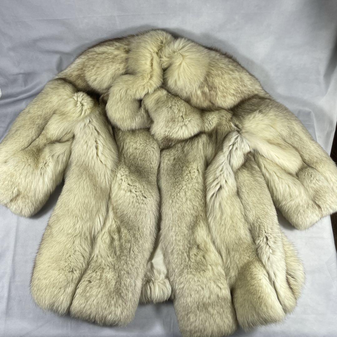 美品✨EMBA エンバ　ブルーフォックス ファーコート　毛皮　フィンランド 青狐 ▽美品✨EMBA エンバ ブルーフォックスファーコート 毛皮