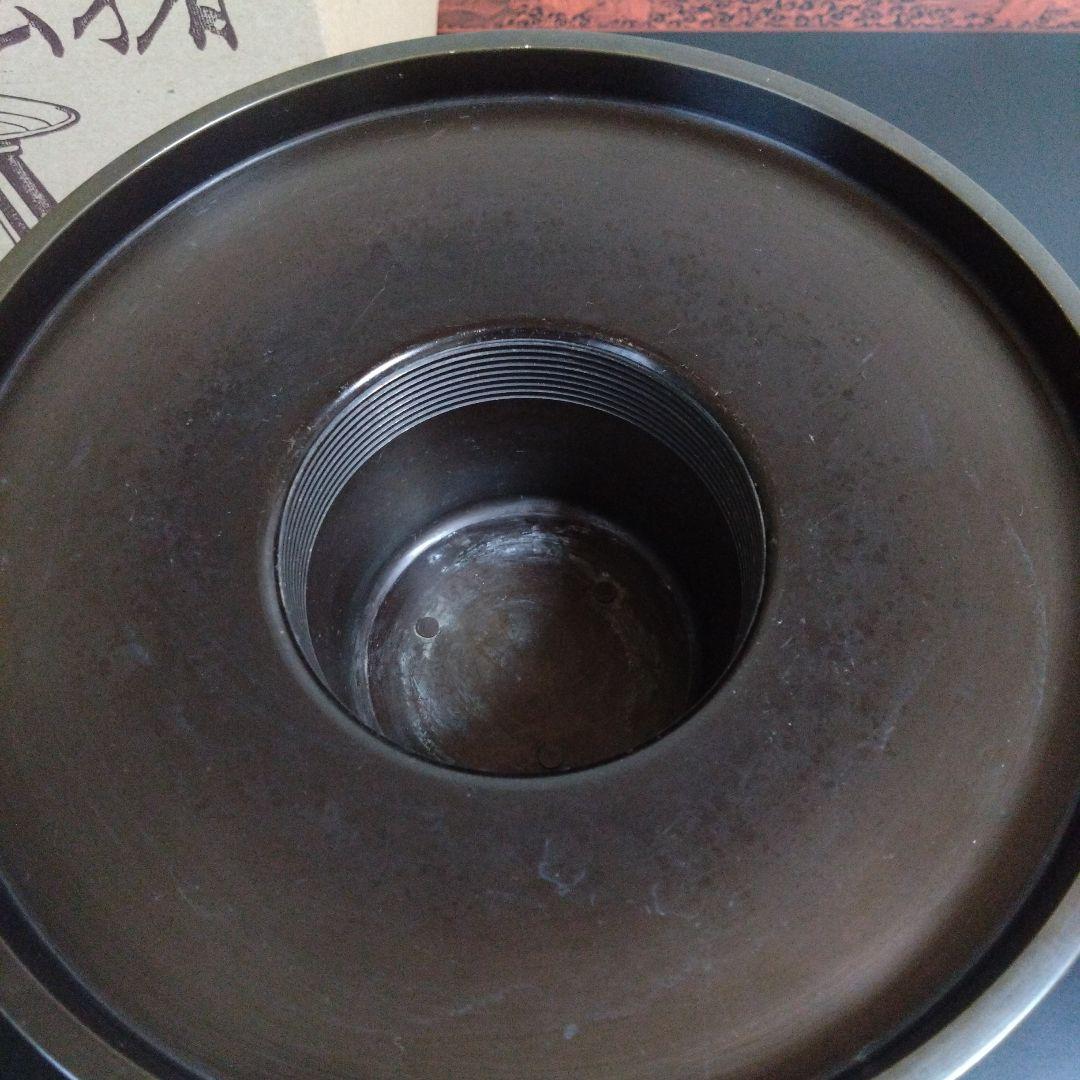 【ak】御玄猪　花器　池坊　生け花　唐金製