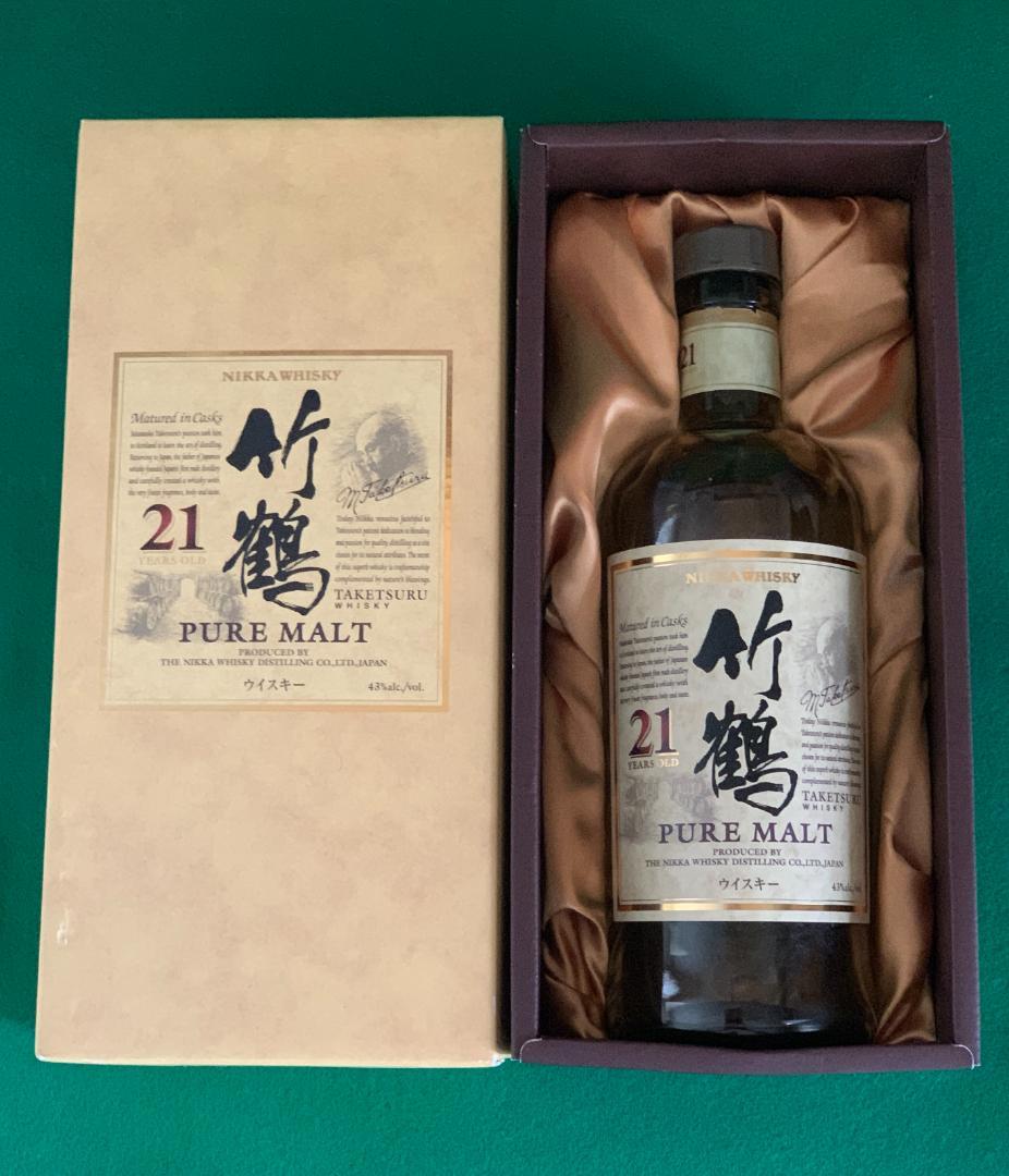 ニッカ 竹鶴21年☆空き瓶☆ 箱付き ニッカ 竹鶴21年☆空き瓶☆ 箱付き