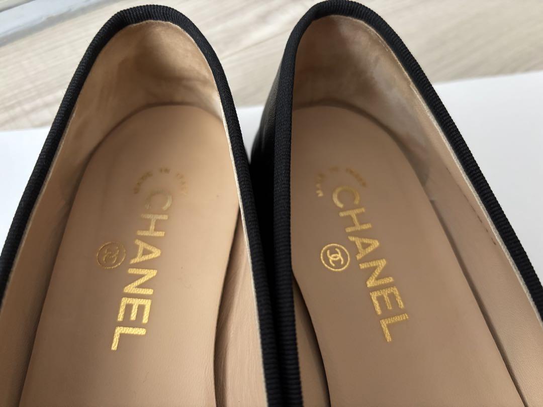 CHANEL ブラック バレエシューズ