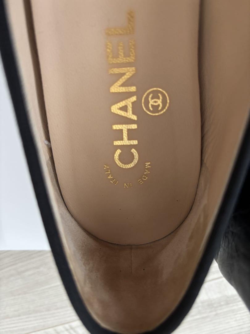 CHANEL ブラック バレエシューズ