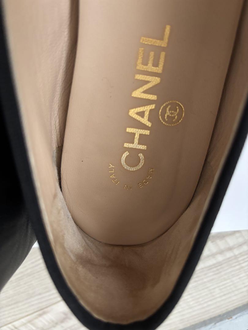 CHANEL ブラック バレエシューズ