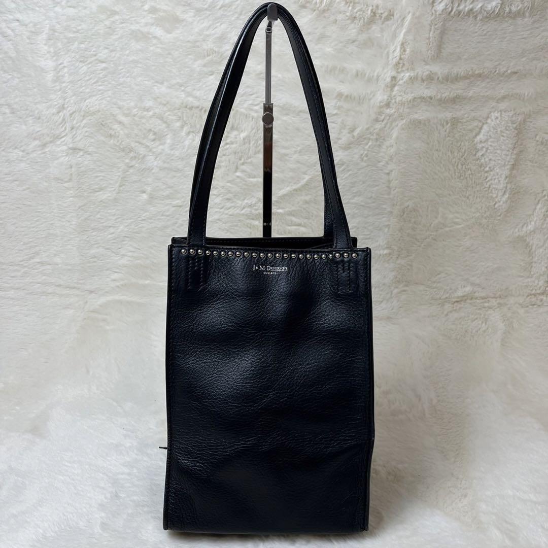 美品 J&M Davidson ベル スタッズ トートバッグ 黒