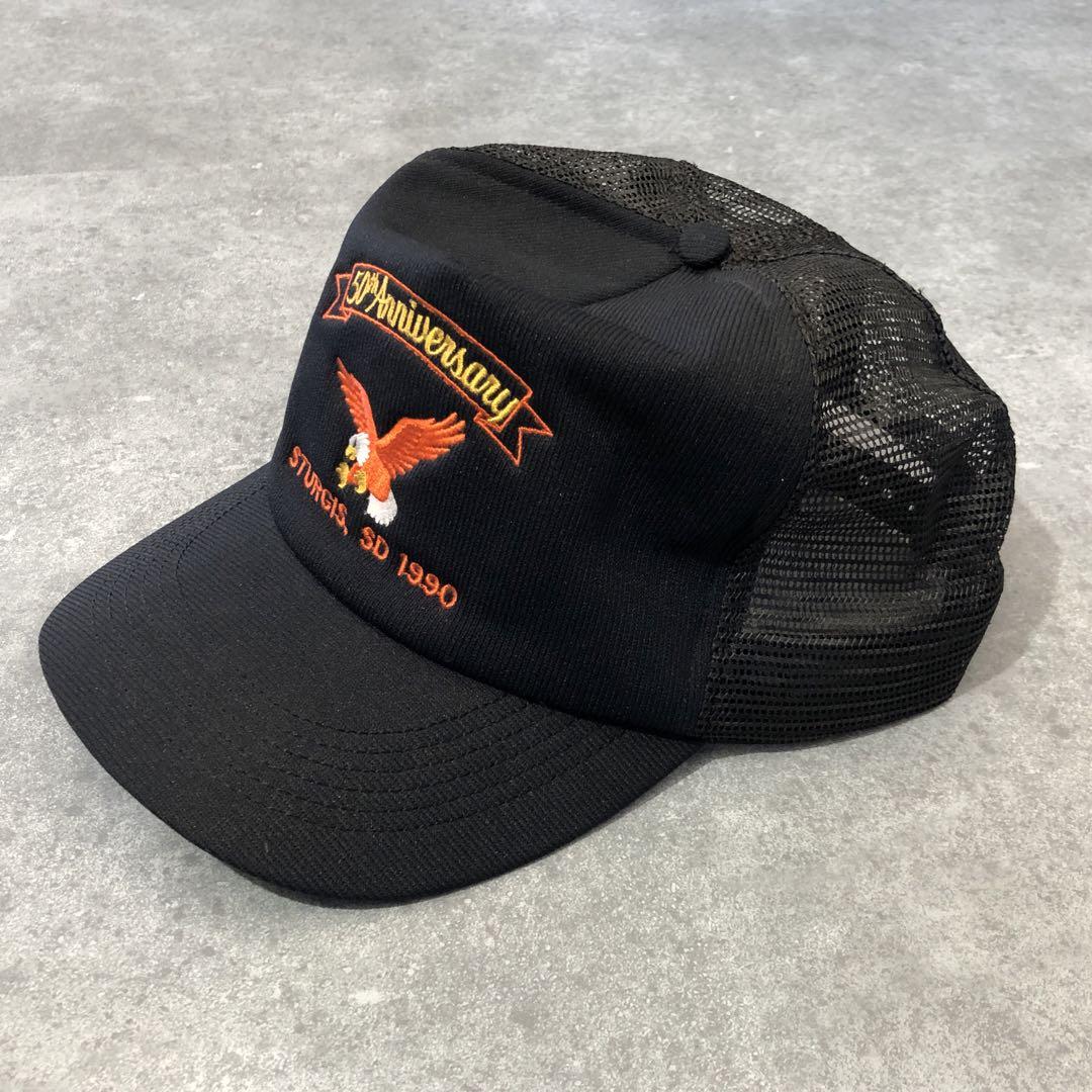 90s USA製 STURGIS 1990 トラッカーキャップ メッシュキャップ