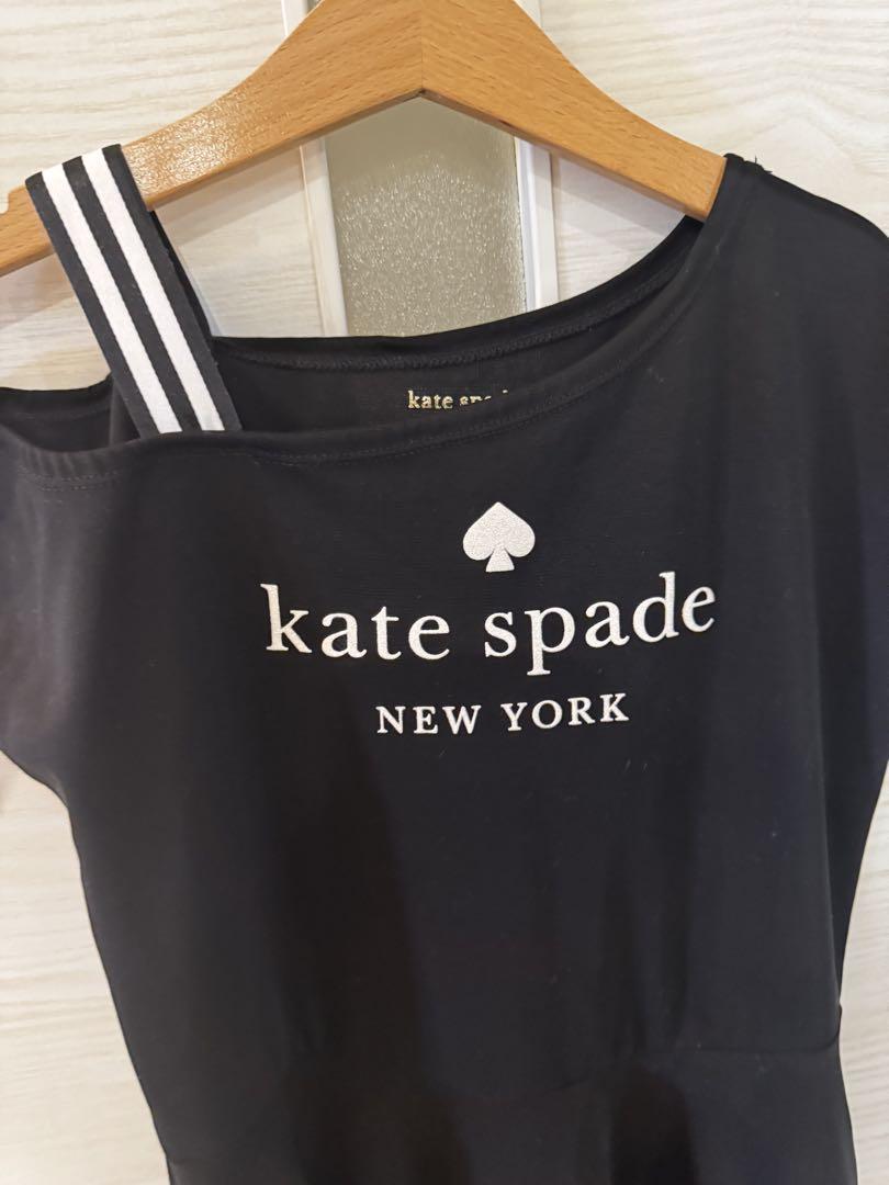 kate spade ワンショルダー 黒ワンピース