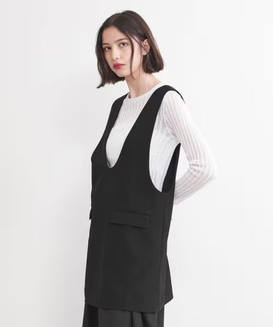 AEWEN MATOPH イウエンマトフ　Uネック ミニ ワンピース　チュニック