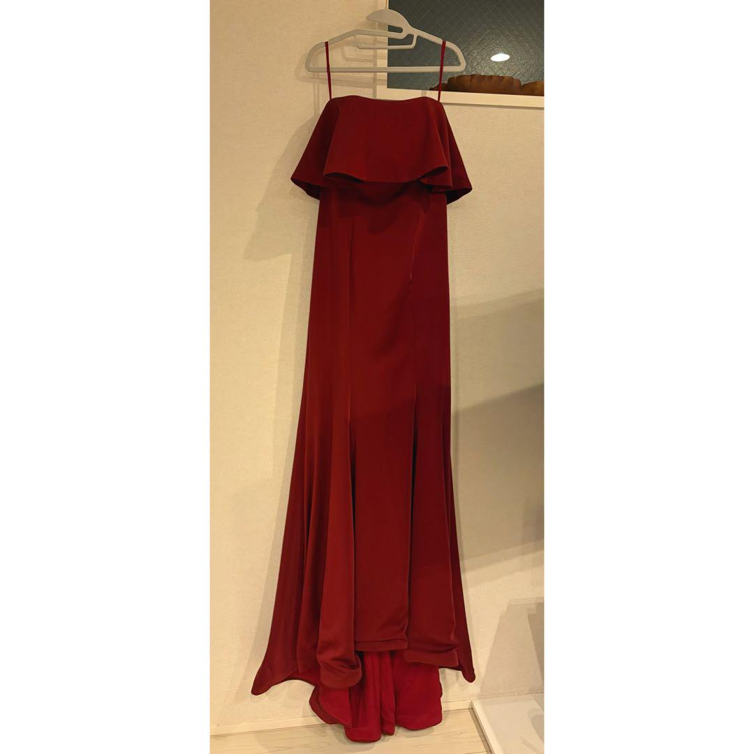 DressProductionソフトマーメイドドレス ボルドー（W338）M