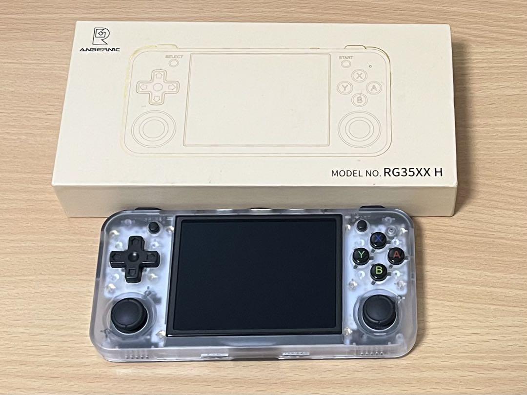 新品 ANBERNIC RG35XX H クリアホワイト ANBERNIC RG35XX H 🎮 | Retro Handheld Gaming Console