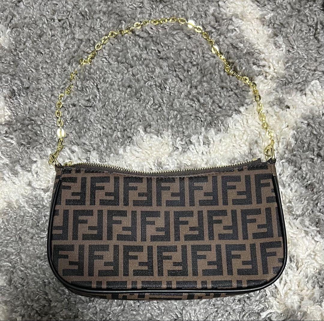 Fendi ショルダーバッグ ブラック/ブラウン 楽天市場】フェンディ FENDI ミニショルダーバッグ ショルダー