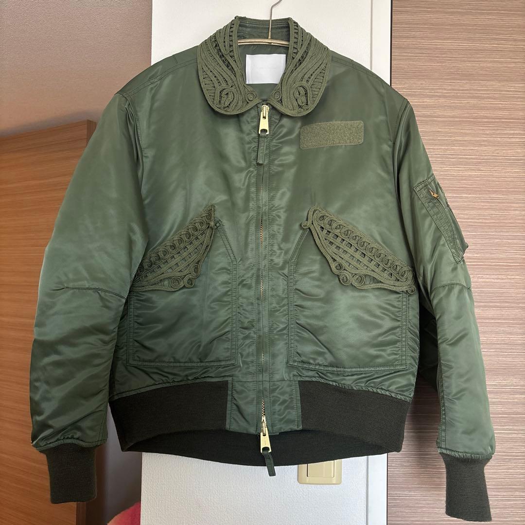 mamekurogouchi コード刺繍 MA-1ジャケットM・マメ／マメクロゴウチ