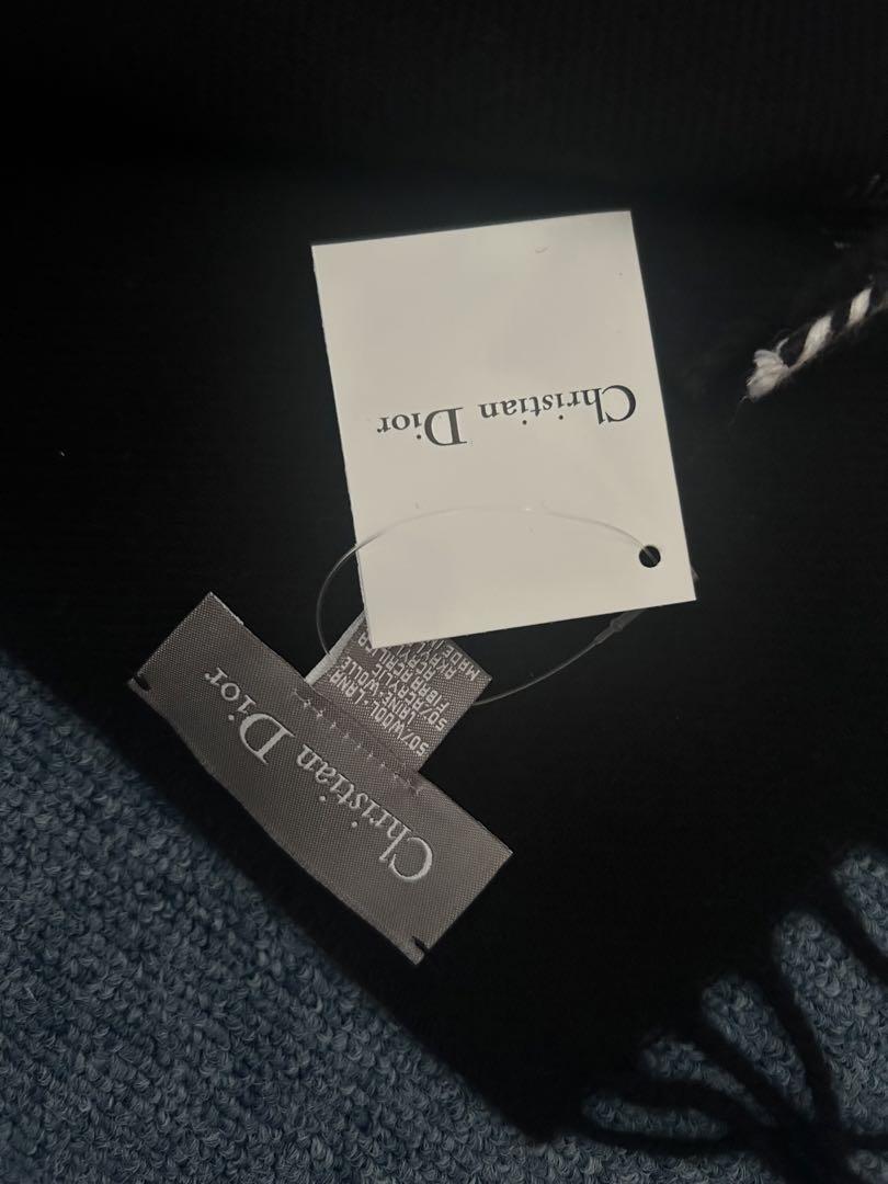 【美品】Dior クリスチャン・ディオール マフラー 黒