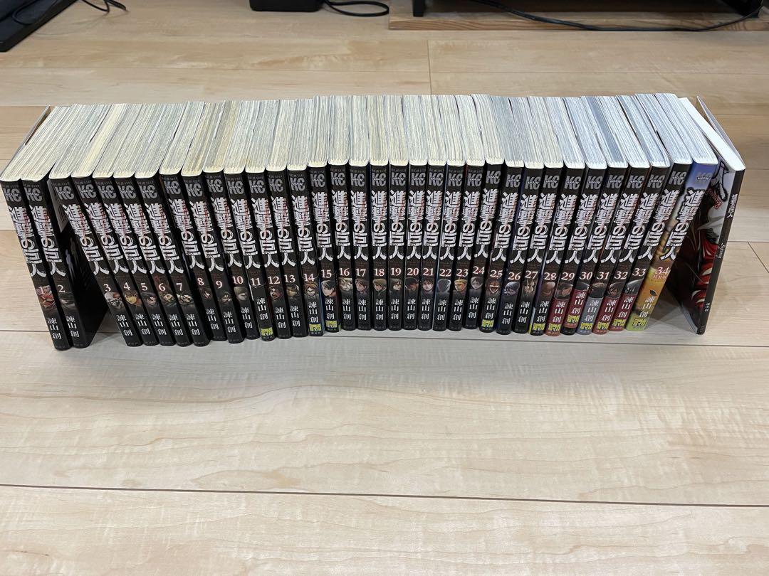 ⭐️全巻初版⭐️進撃の巨人【69冊】全巻セット＋関連書籍　DVD付限定版 コミック】進撃の巨人(全34巻)セット | 全巻セットまとめ買い