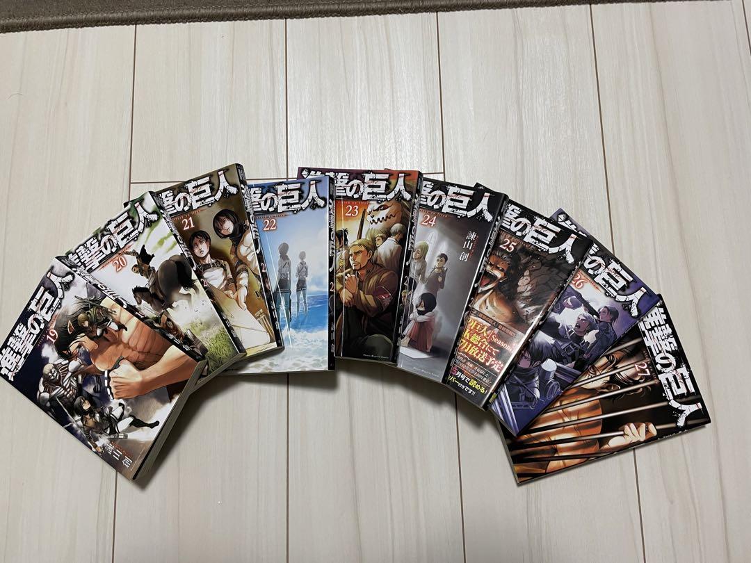 新品・シュリンク付　進撃の巨人　全巻セット シュリンク付き 新品未開封】進撃の巨人 全巻 1〜34巻 セット