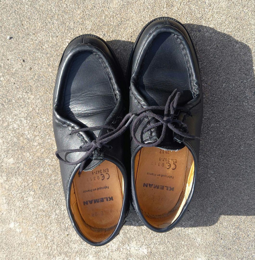 美品＜KLEMAN＞PADROR チロリアンシューズ　黒　ローファー KLEMAN クレマン チロリアンシューズ PADROR(PADRE) WOMEN