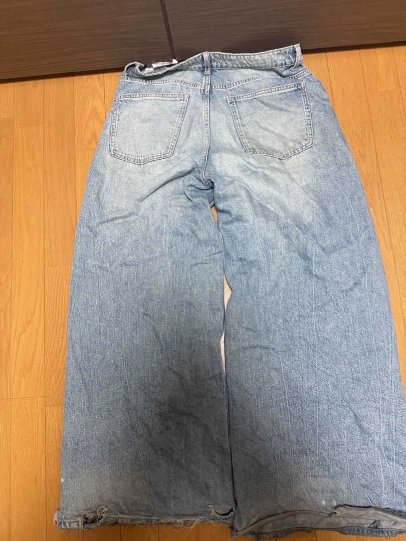 ZARA ワイドフレアデニム　balenciaga